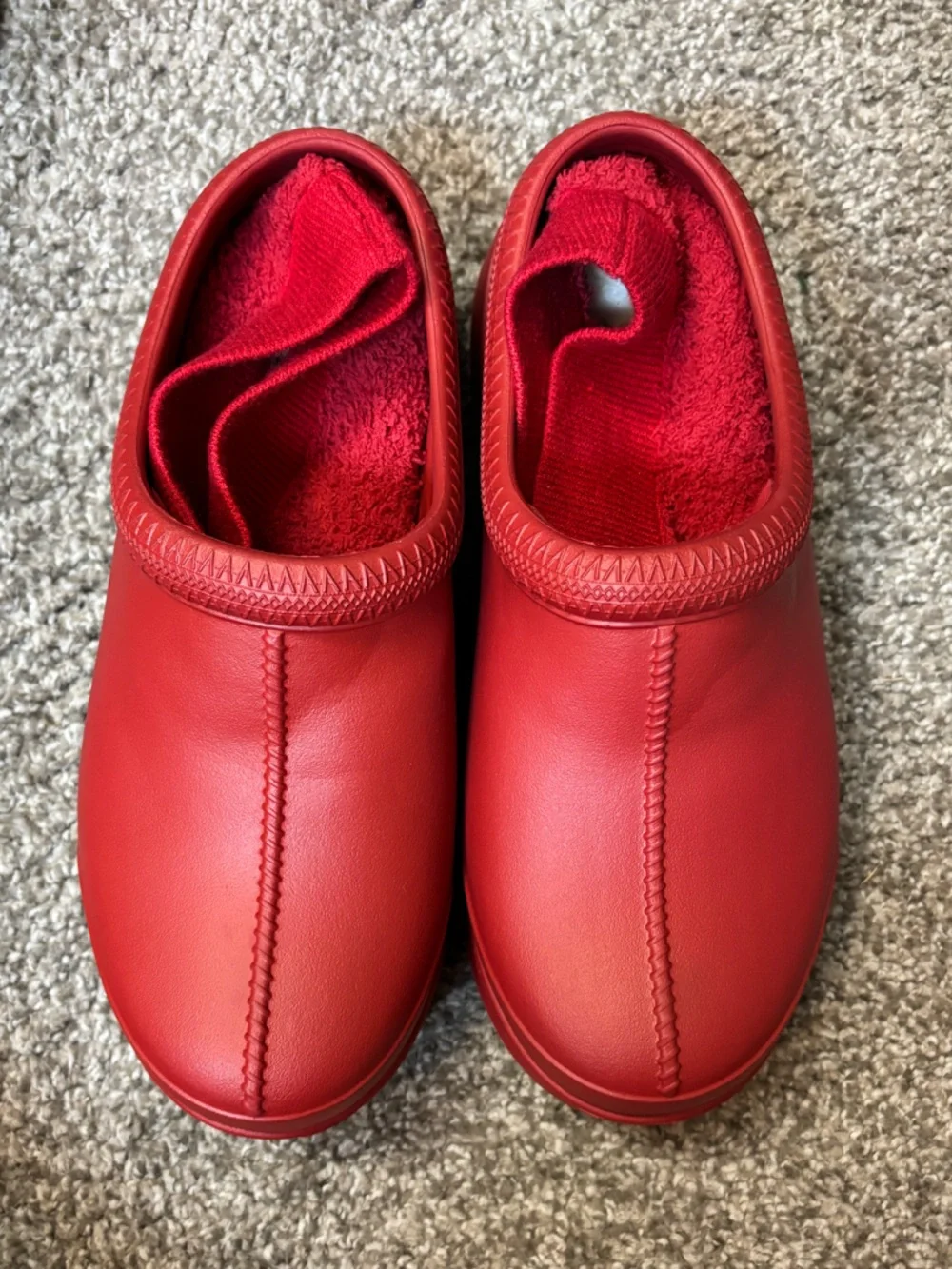 UGG Tasman‎ X Rain Boots Samba Red Waterproof Women’s 10